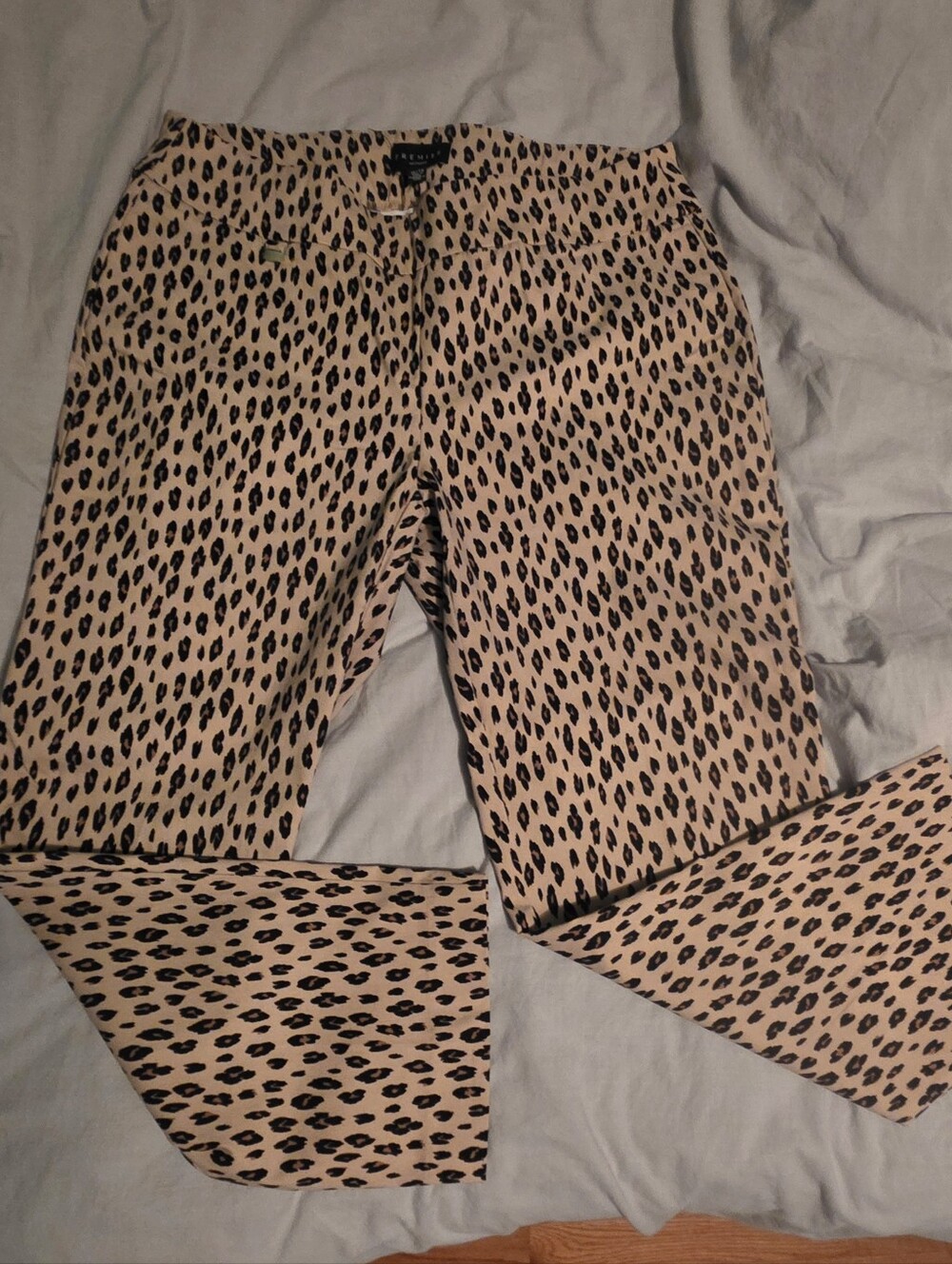 Plus Size Animal Print Tummy Control Pants